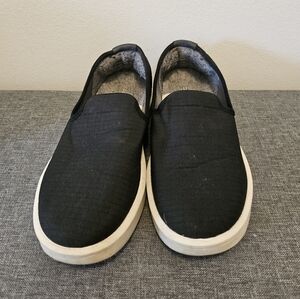 Black Slip-On Shoes